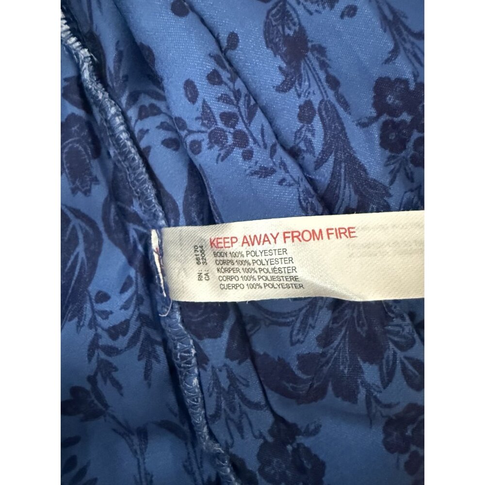 NEW Free People Intimately In Your Dream Robe Blue Paisley Size S $299 [jb] - Picture 9 of 9